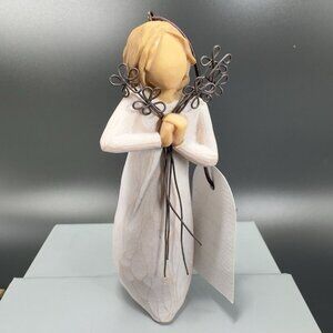 Willow Tree Friendship Resin Figurine Demdaco Susan Lordi Girl Holding Flowers